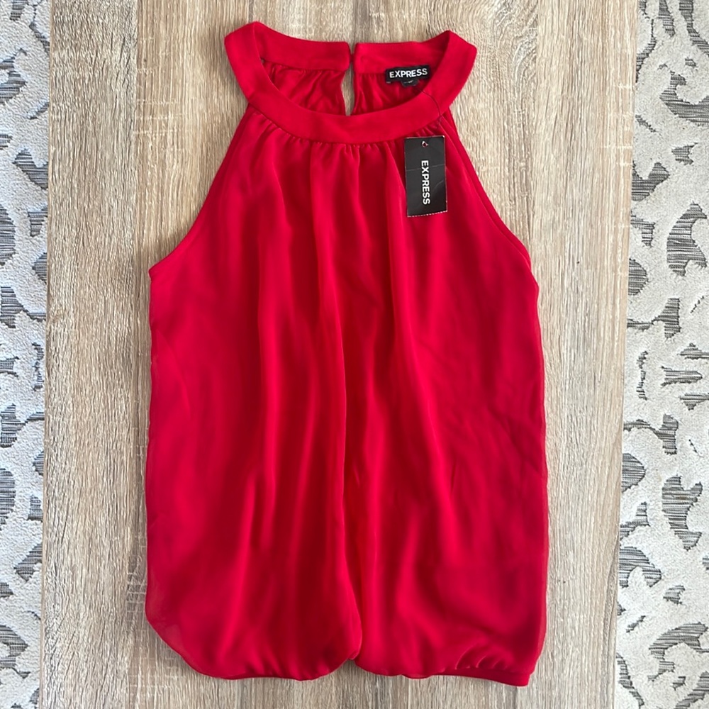 NWT Express Halter Top Red XS